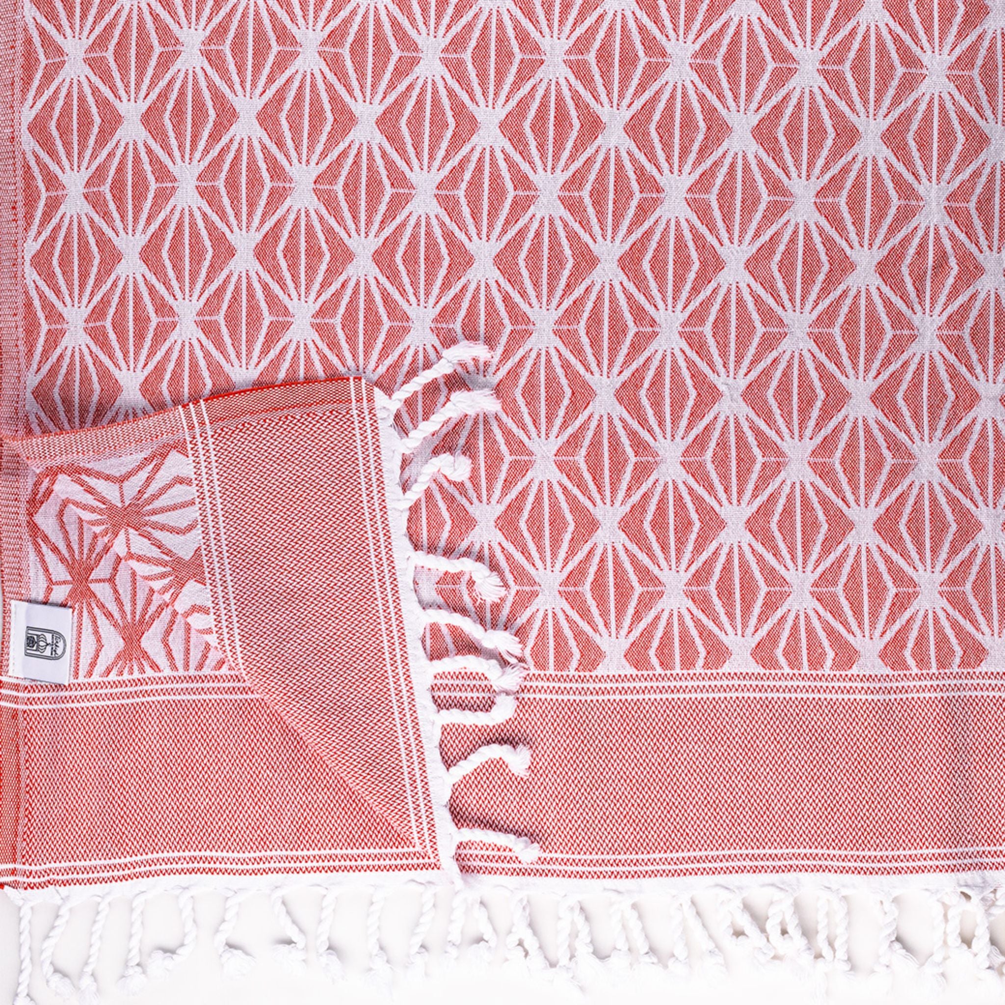 Octagonal Leaf Pestamel Towel - Turkish Bath & Home