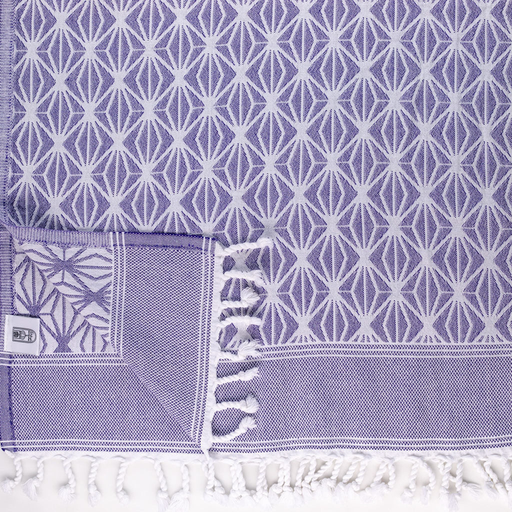Octagonal Leaf Pestamel Towel - Turkish Bath & Home