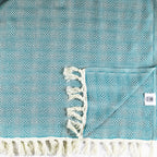 Bosphorous Wave Pestamel Bed Cover - Turkish Bath & Home