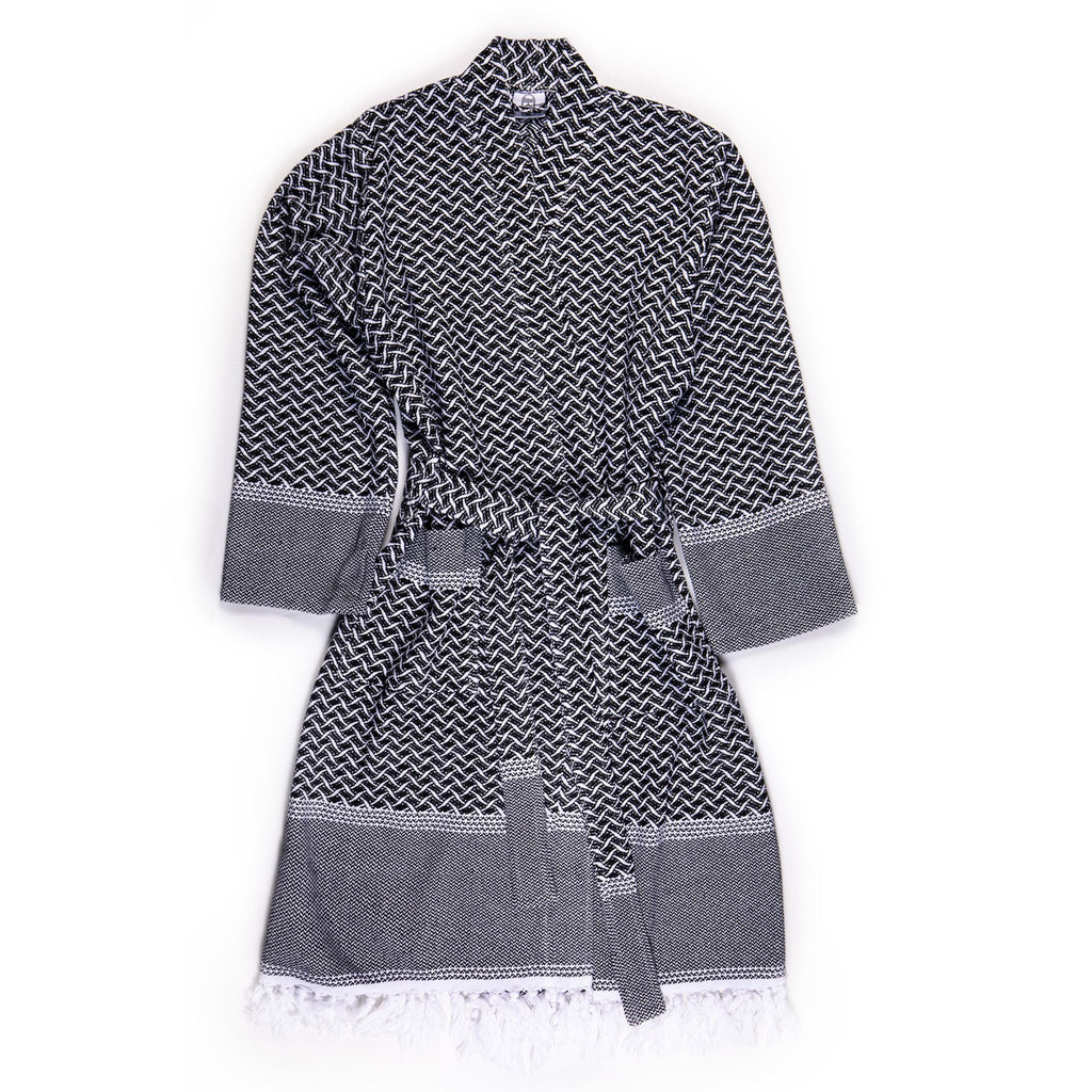 Wave Pestamel Robe - Turkish Bath & Home