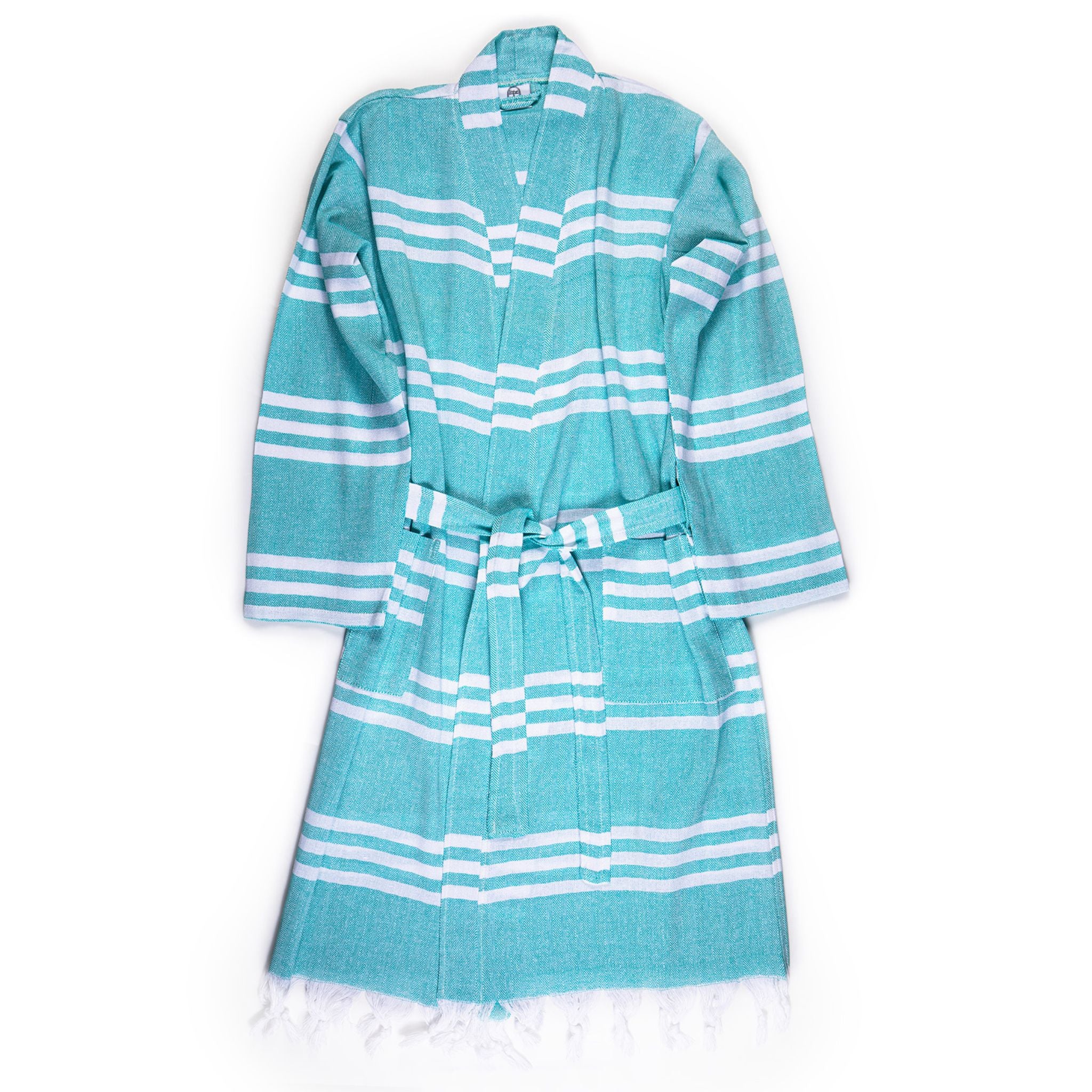 Stripes Pestamel Robe - Turkish Bath & Home