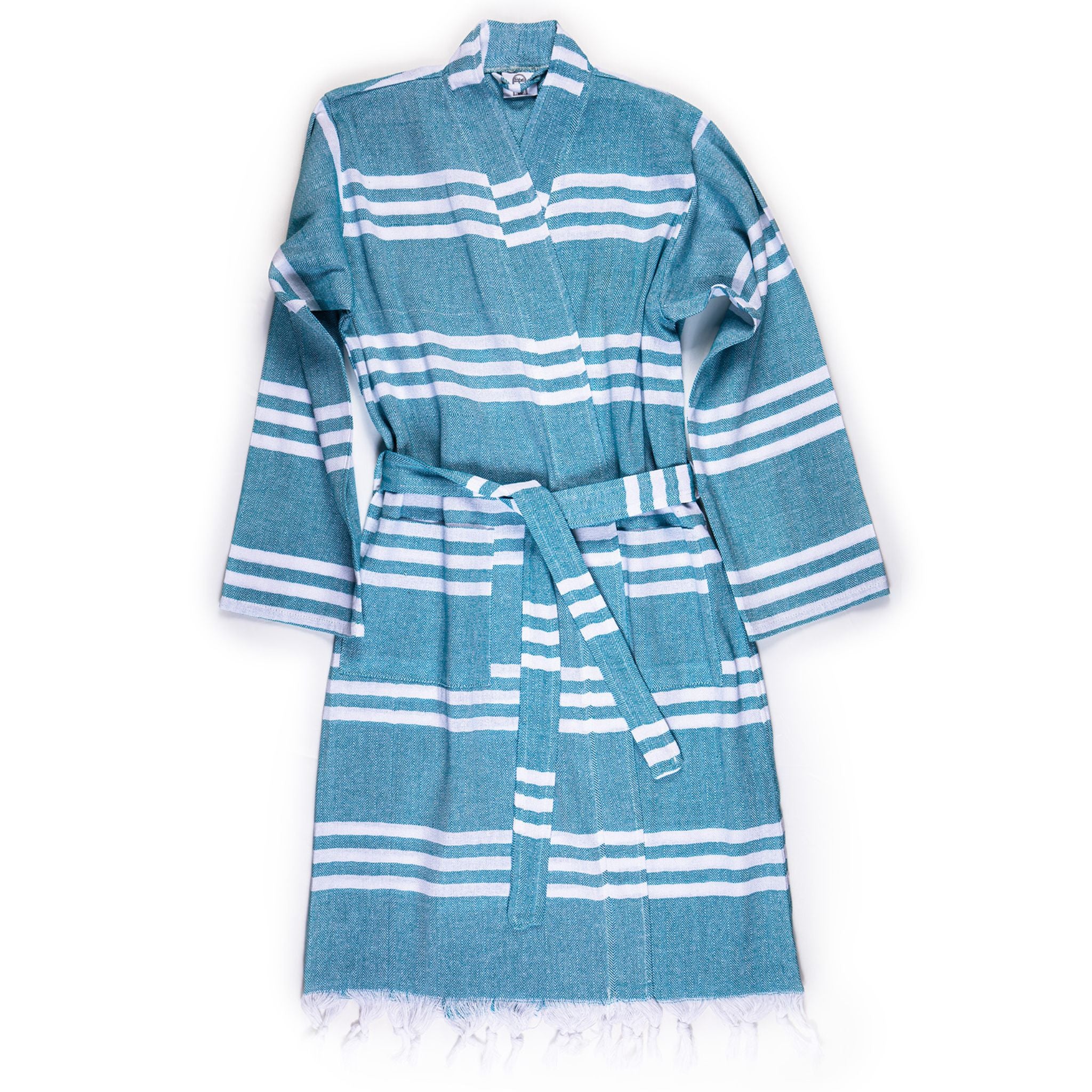 Stripes Pestamel Robe - Turkish Bath & Home