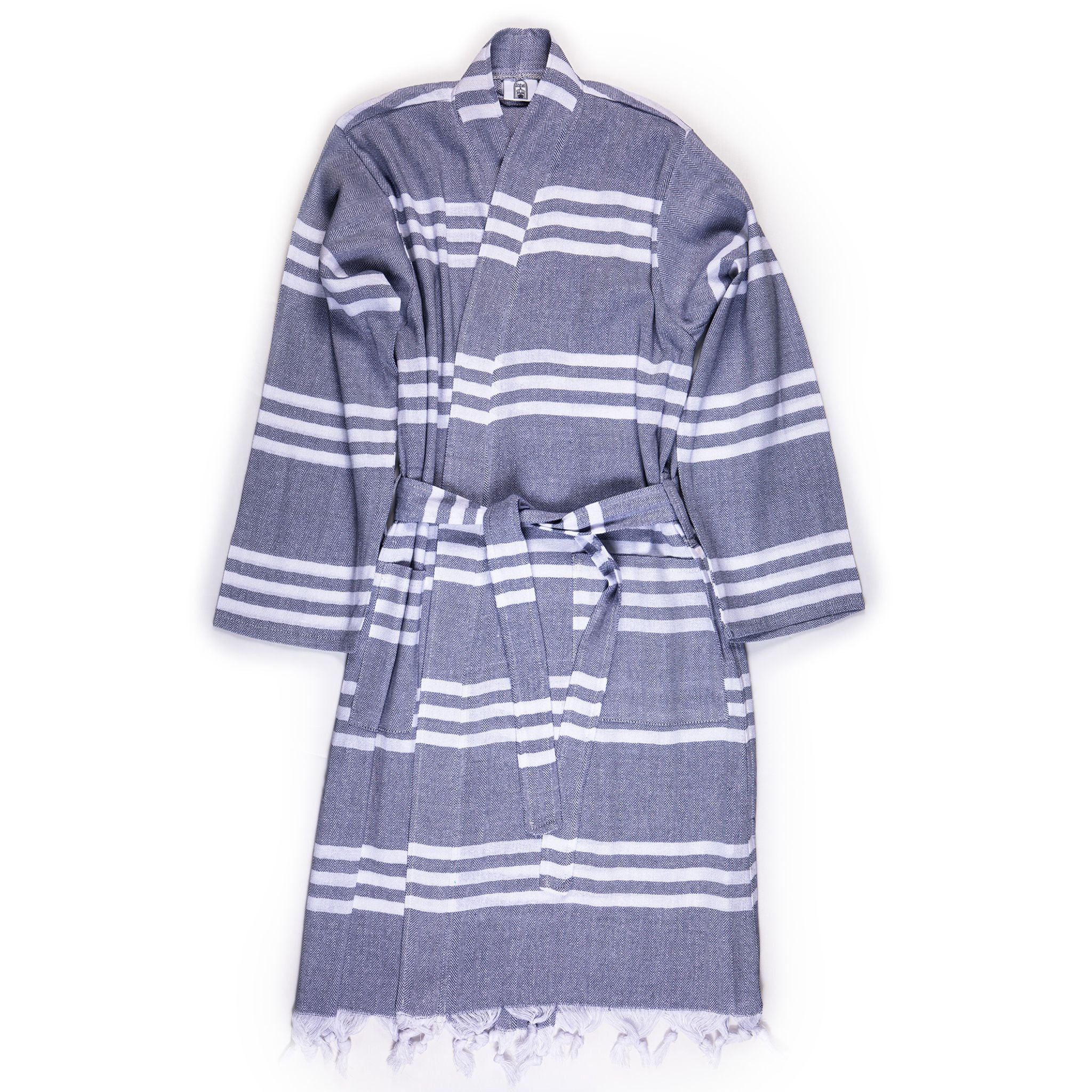Stripes Pestamel Robe - Turkish Bath & Home