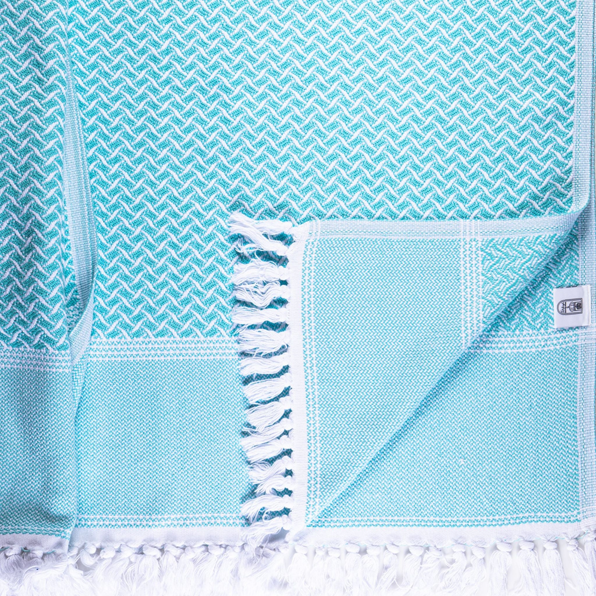 Wave Pestamel Throw - Turkish Bath & Home