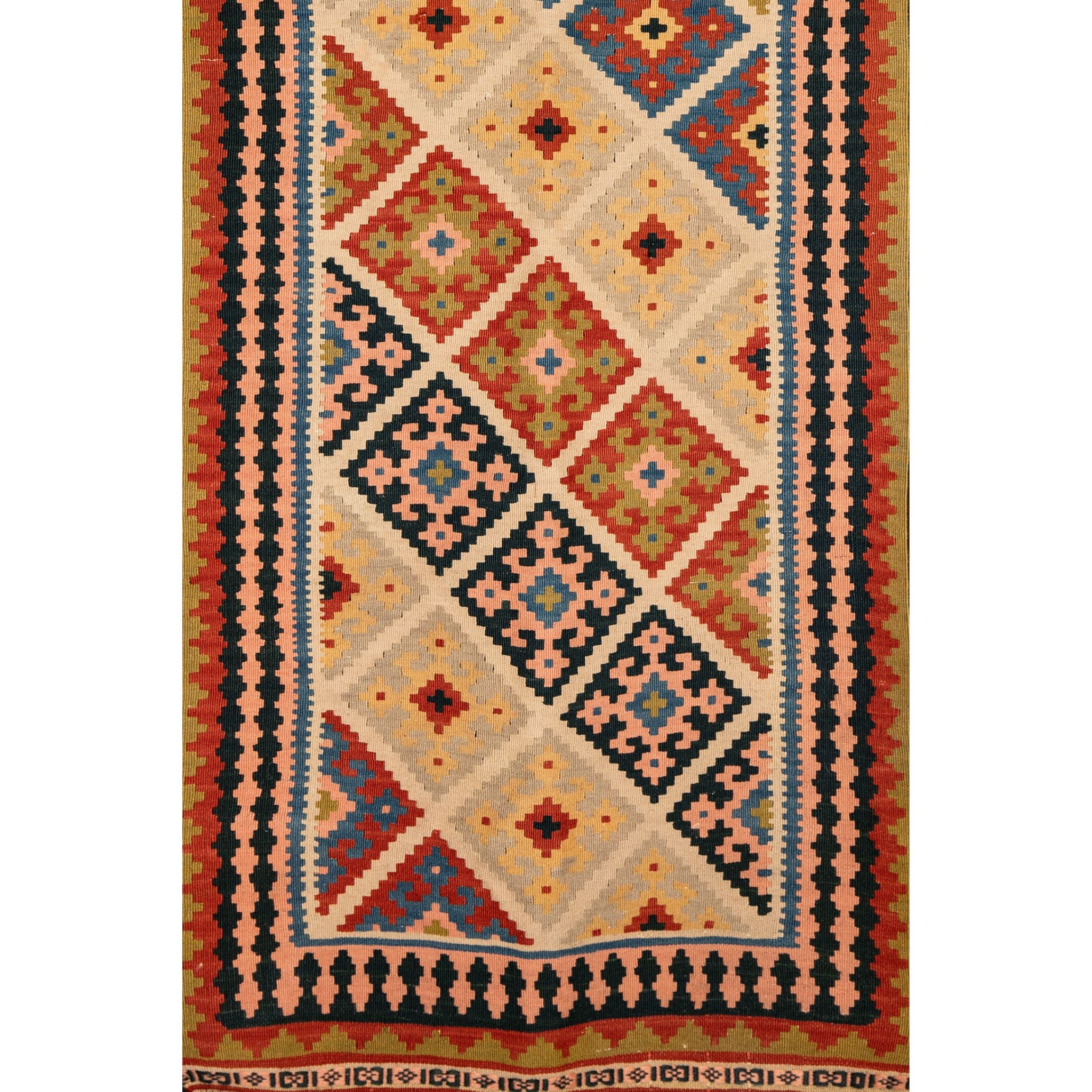 Vintage Afshar Kilim Runner / Iran - Turkish Bath & Home