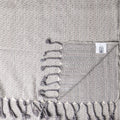 Turkish Bath & Home Diamond Collection lightweight towel or throw with diamond pattern, soft and absorbent fabric in neutral tones.