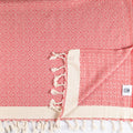 Turkish Bath & Home Circles Throw with colorful circular pattern, soft fabric, ideal for cozy living room decor.