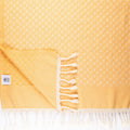Turkish Bath & Home Star Flat Weave Towel with geometric star pattern, soft and absorbent for bath or beach use.