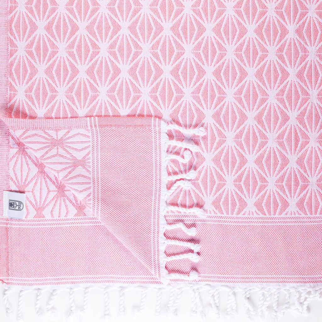 Octagonal Leaf Pestamel Towel - Turkish Bath & Home