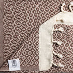 Diamond Design Flat Weave Hand Towels