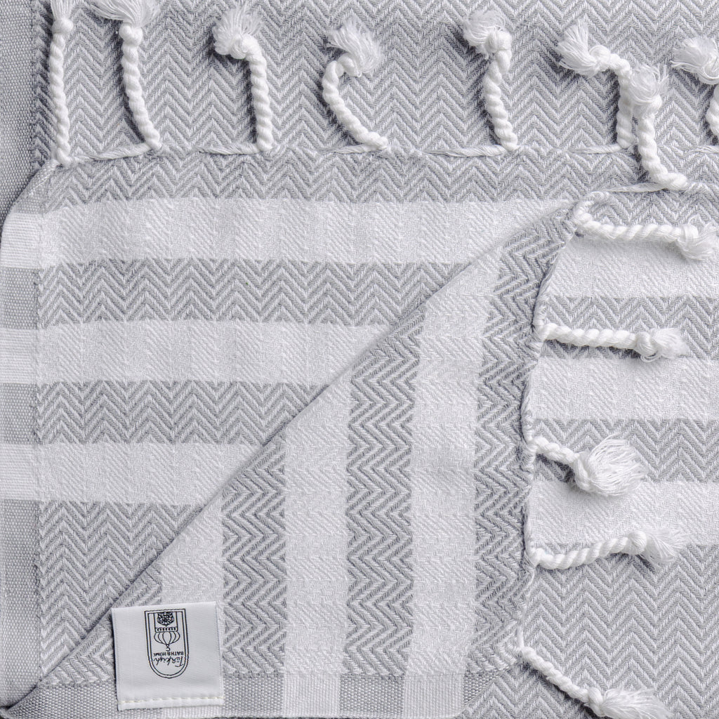 Criss Cross Design Flat Weave Hand Towel