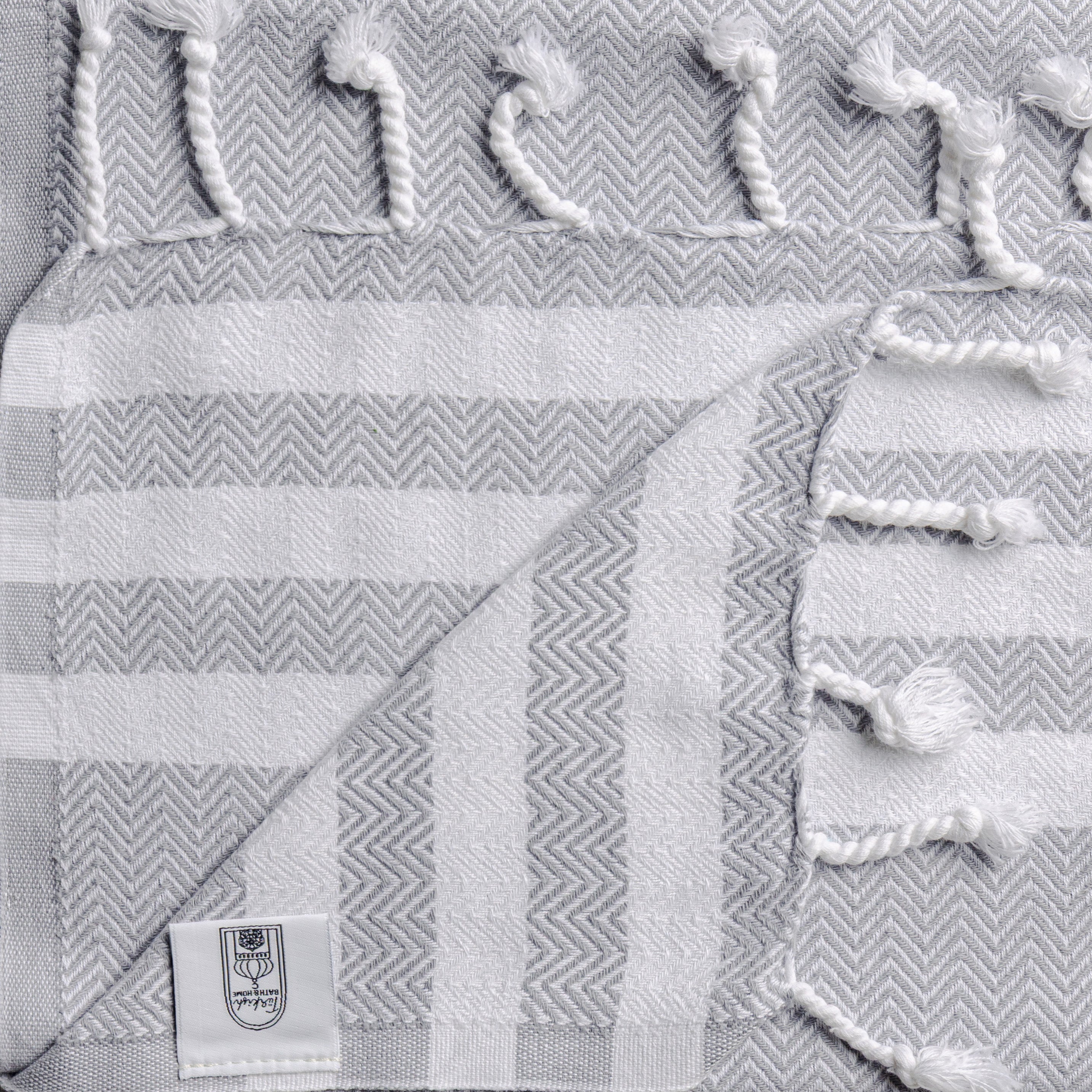 Criss Cross Design Flat Weave Hand Towel