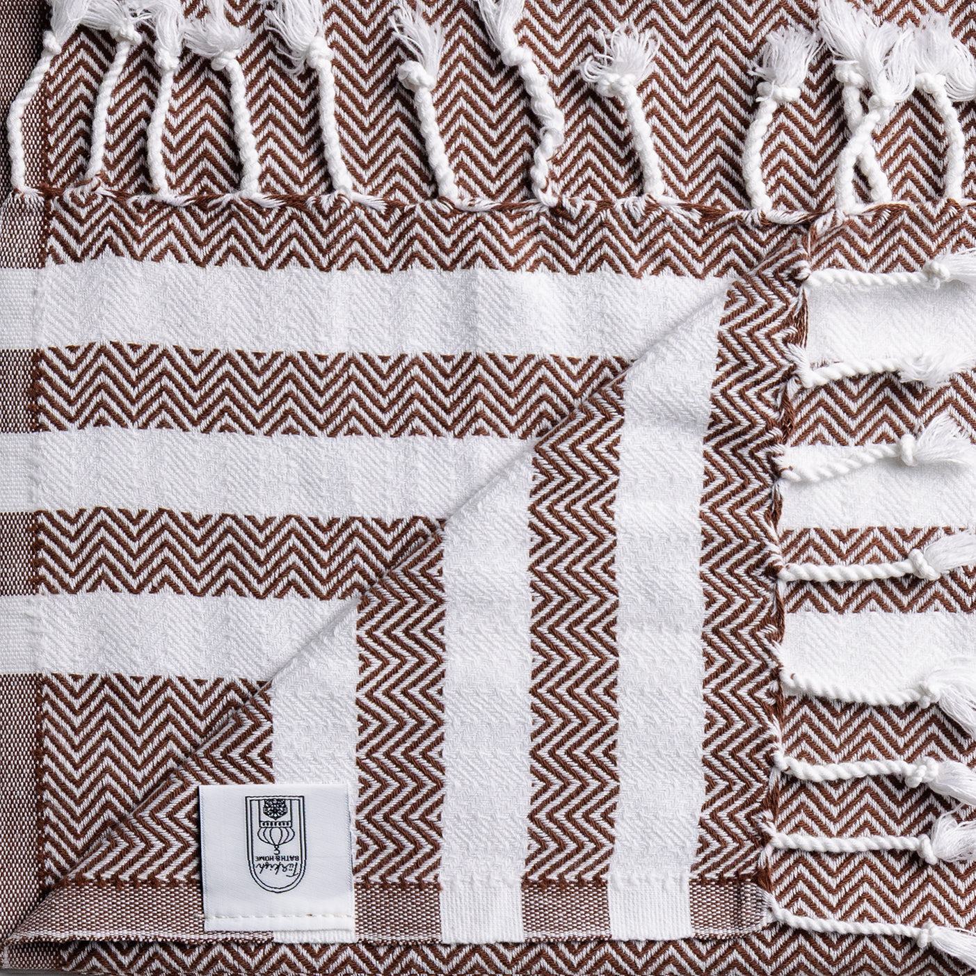 Criss Cross Design Flat Weave Hand Towel