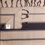 End of Line Sale 40% Chocolate Bold Stripe Light Weight Towel or Throw