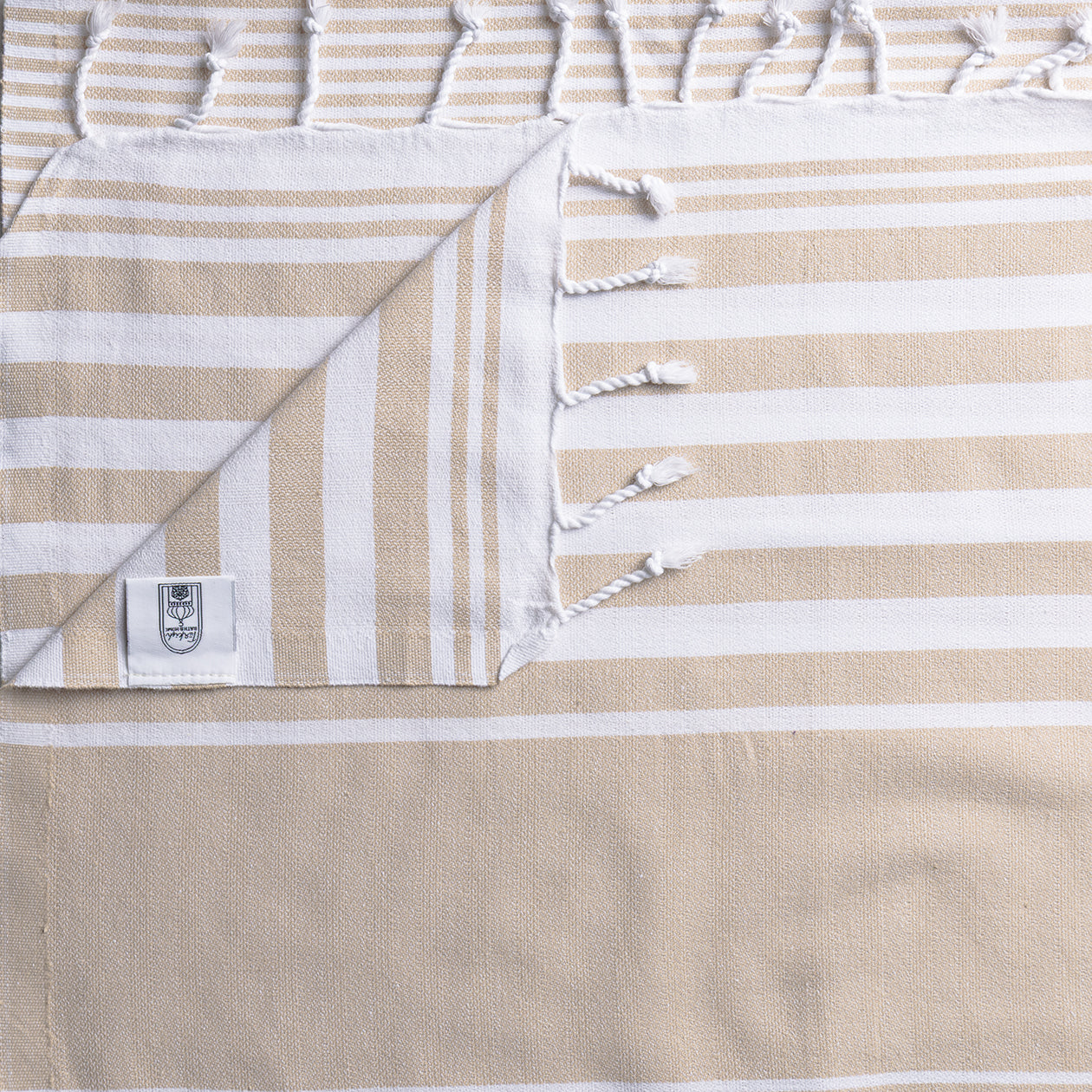 Summer Flat Weave Multi White Stripe Summer Towel