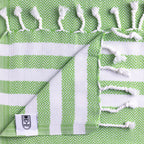 Criss Cross Design Flat Weave Hand Towel
