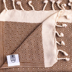 Diamond Design Flat Weave Hand Towels