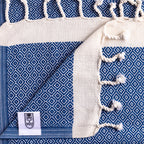 Diamond Design Flat Weave Hand Towels