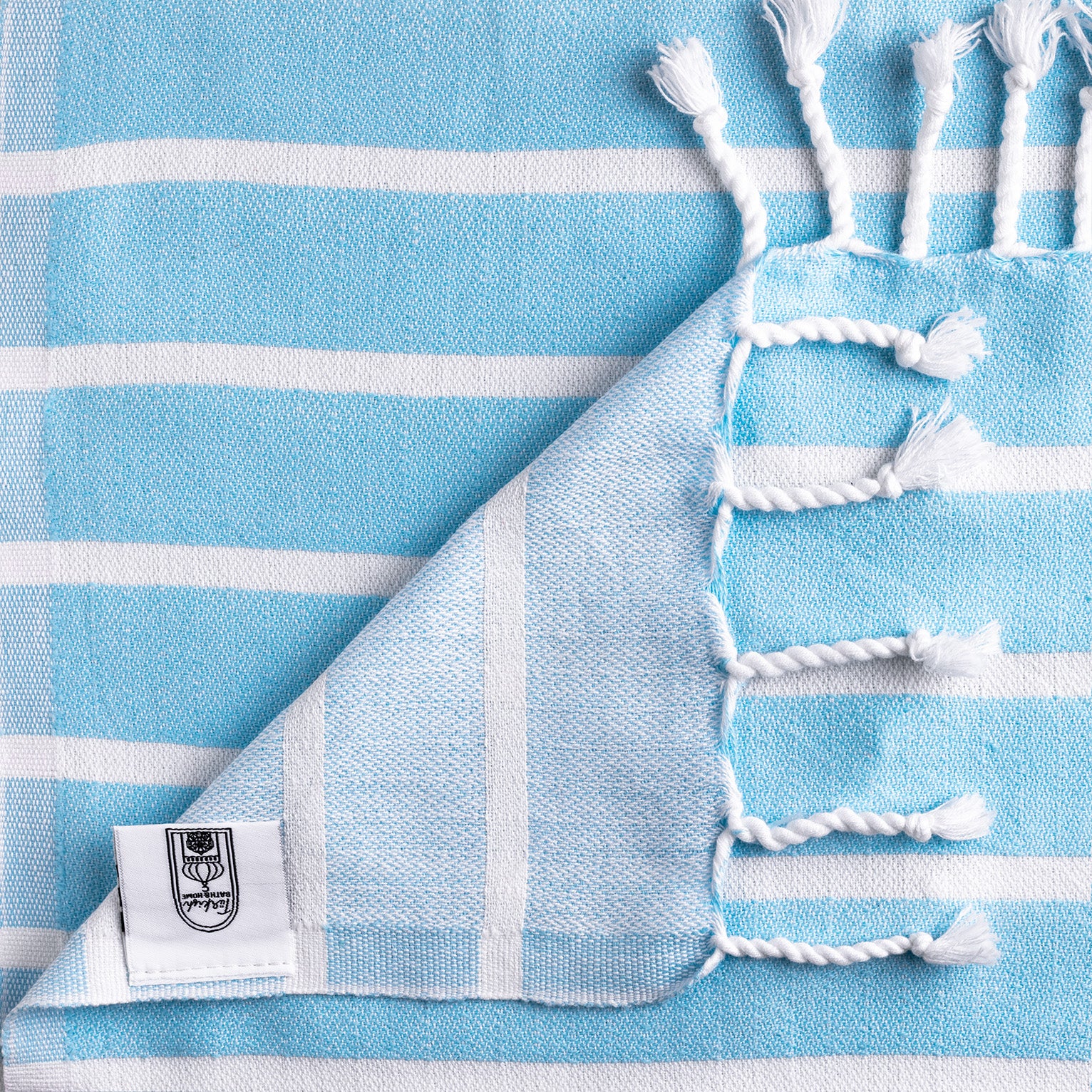 Bold Stripe Flat Weave Hand Towel