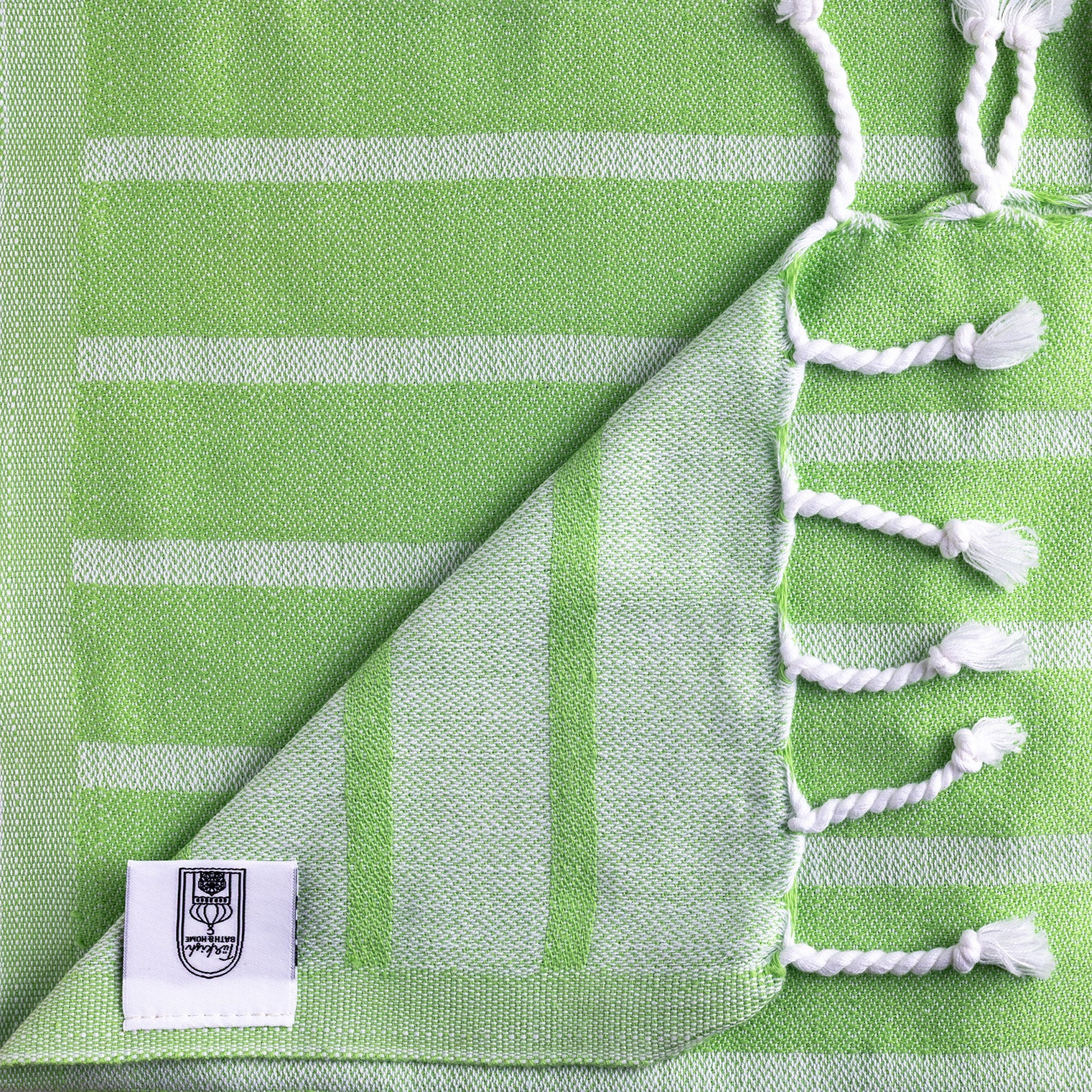 Bold Stripe Flat Weave Hand Towel
