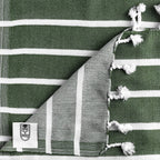 Bold Stripe Flat Weave Hand Towel