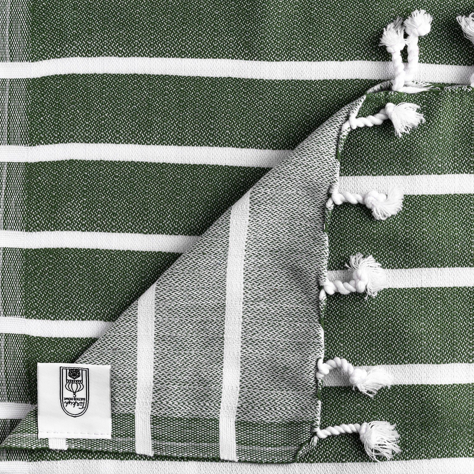 Bold Stripe Flat Weave Hand Towel