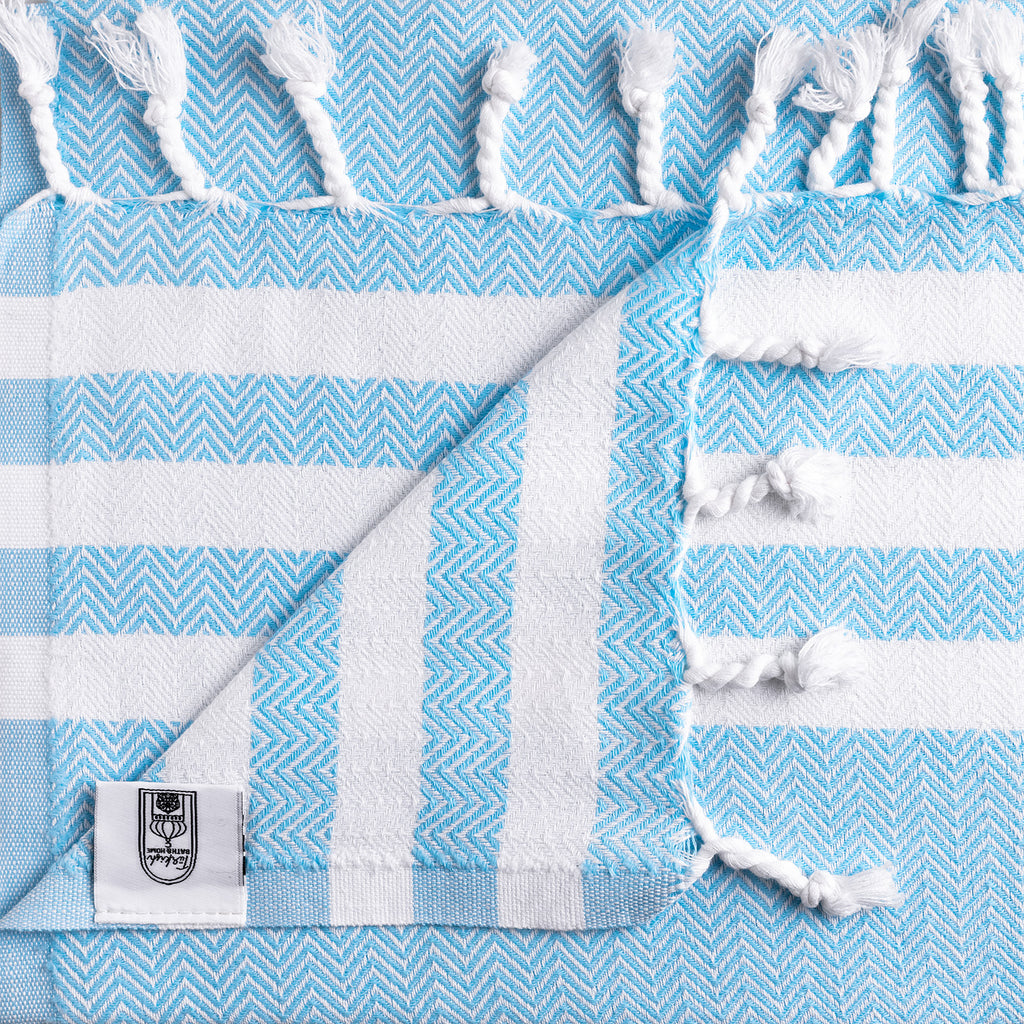 Criss Cross Design Flat Weave Hand Towel