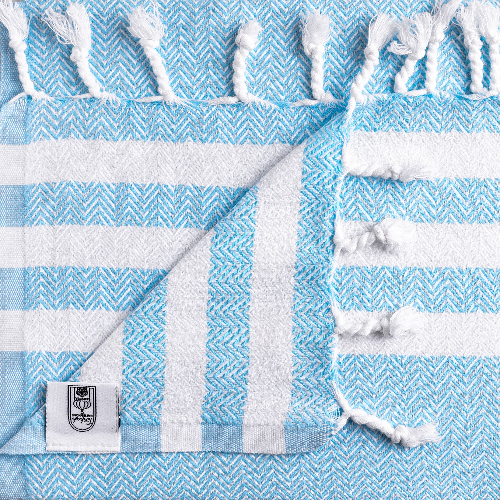 Criss Cross Design Flat Weave Hand Towel