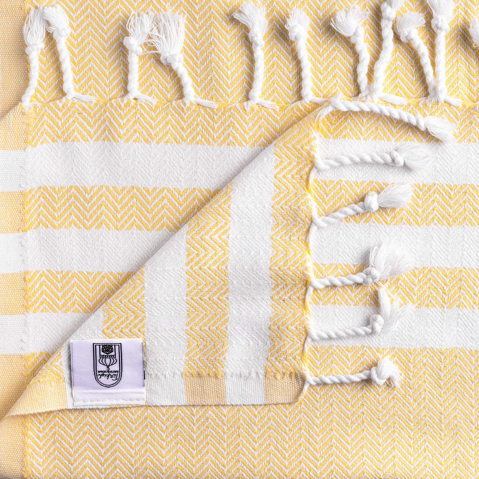 Criss Cross Design Flat Weave Hand Towel