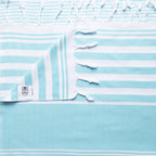 Summer Flat Weave Multi White Stripe Summer Towel