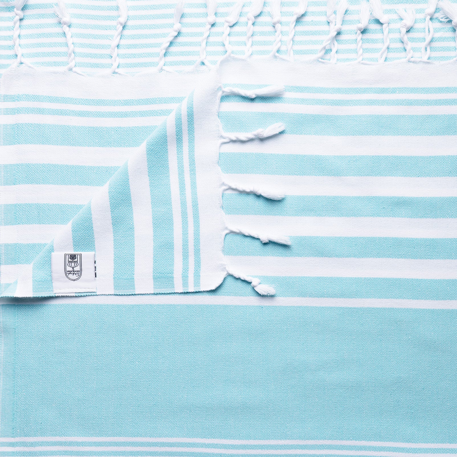 Summer Flat Weave Multi White Stripe Summer Towel