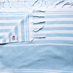 Summer Flat Weave Multi White Stripe Summer Towel