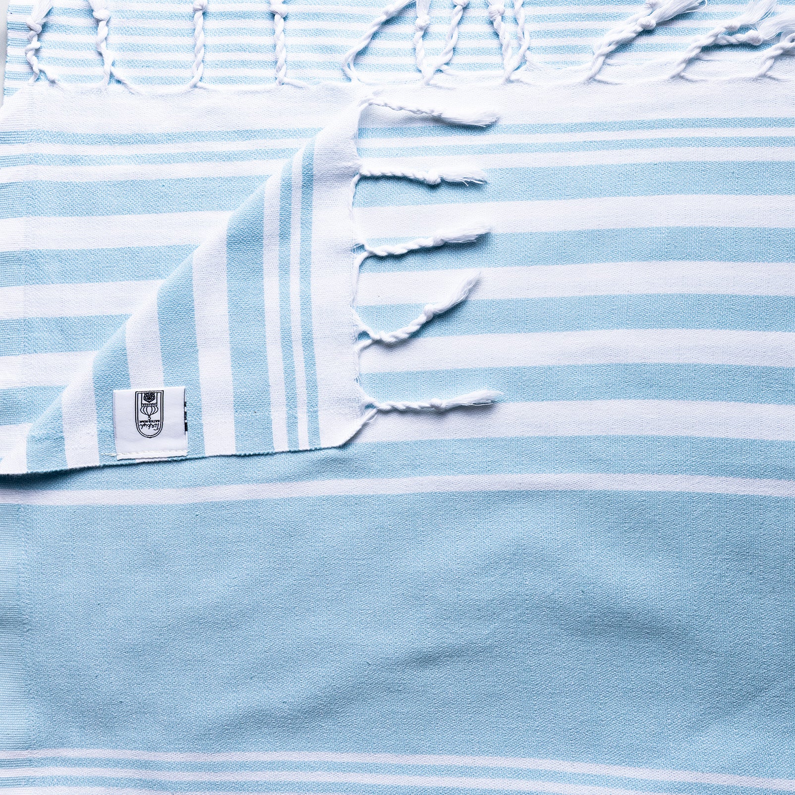 Summer Flat Weave Multi White Stripe Summer Towel