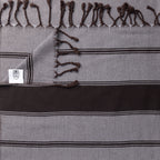 End of Line Sale 40% Chocolate Bold Stripe Light Weight Towel or Throw