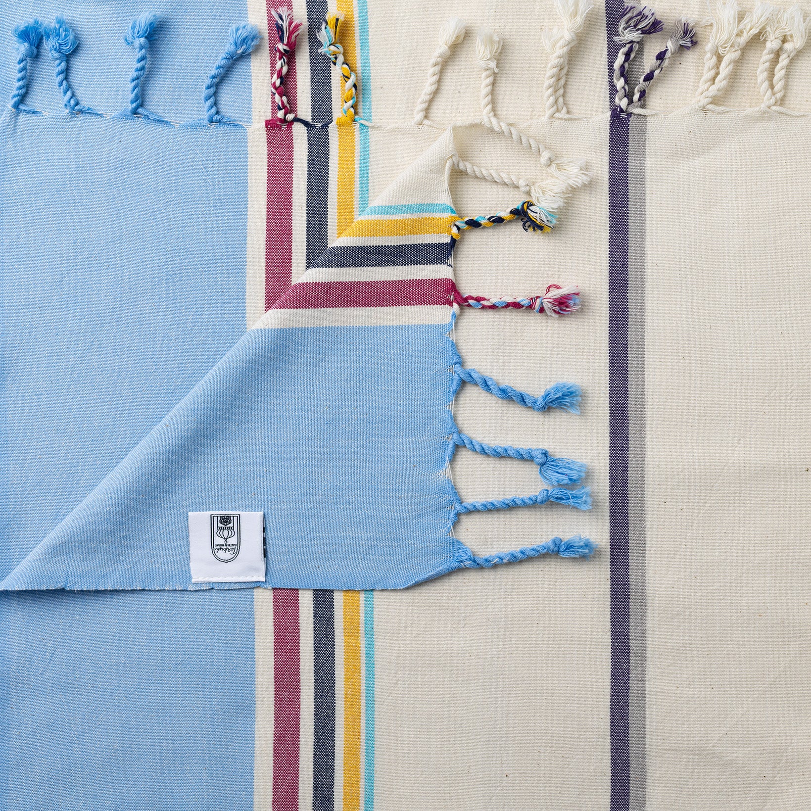 Modern Colourful Multi Stripe Coloured Light Weight Towels