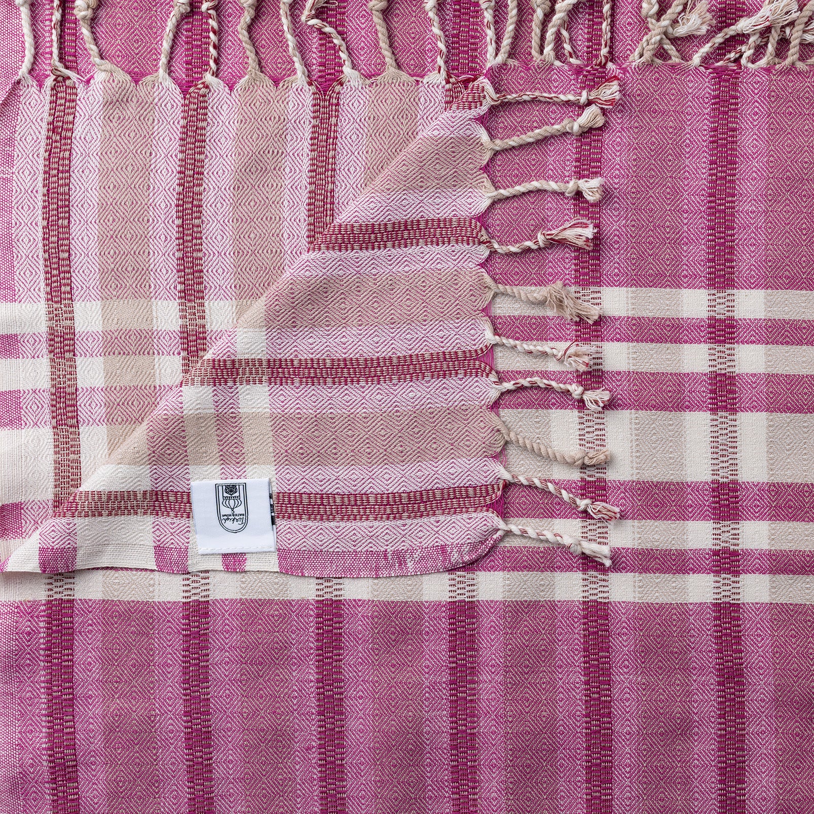 Stripe Check Light Weight Towel