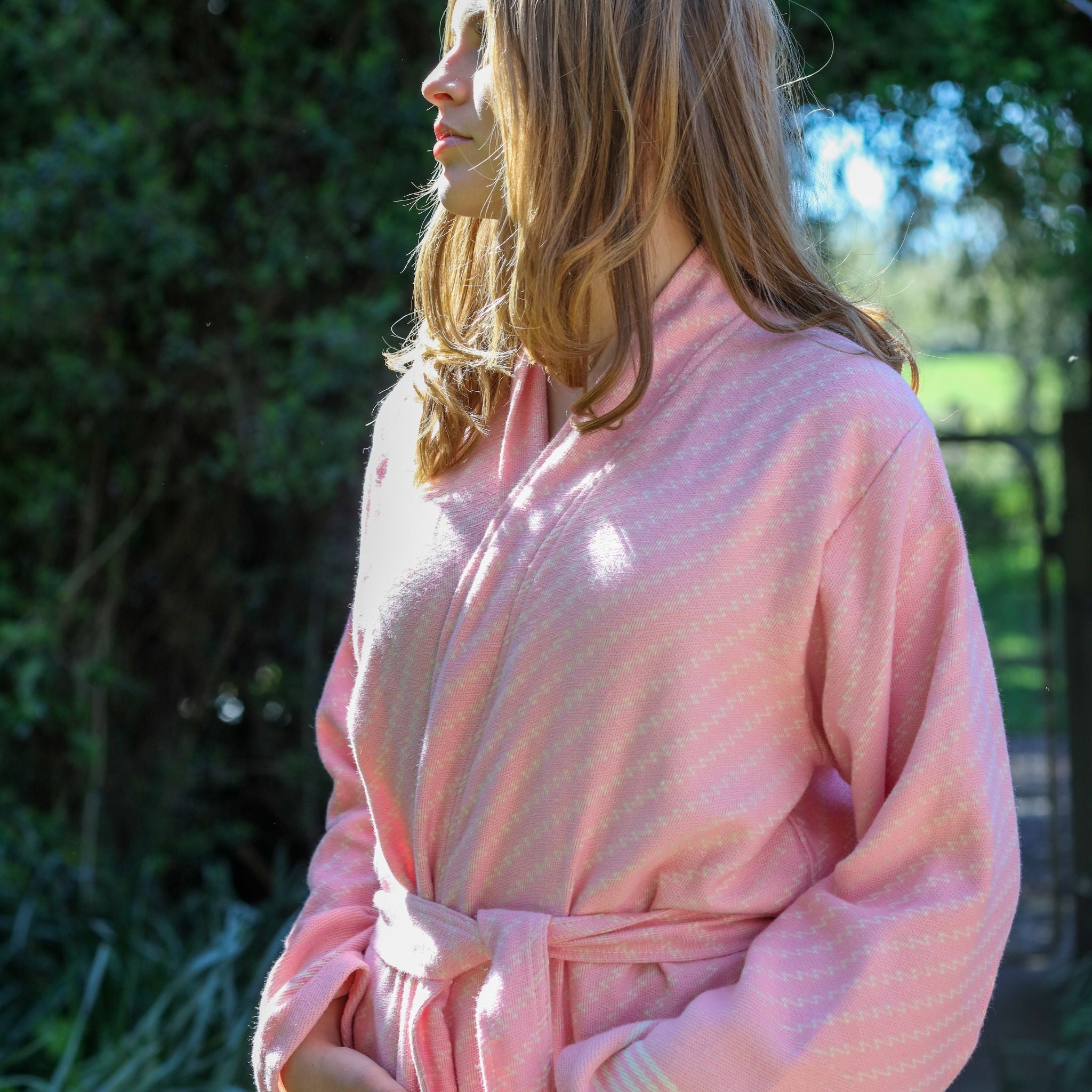 Zig Zag Pestamel Robe - Turkish Bath & Home
