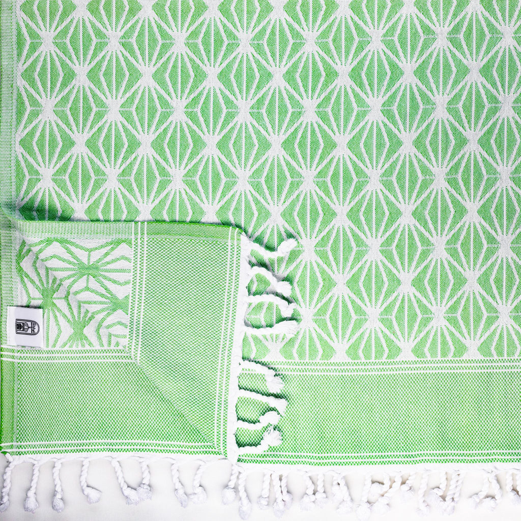 Octagonal Leaf Pestamel Towel - Turkish Bath & Home