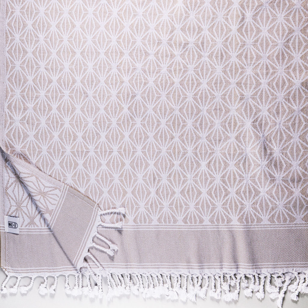Octagonal Leaf Pestamel Towel - Turkish Bath & Home