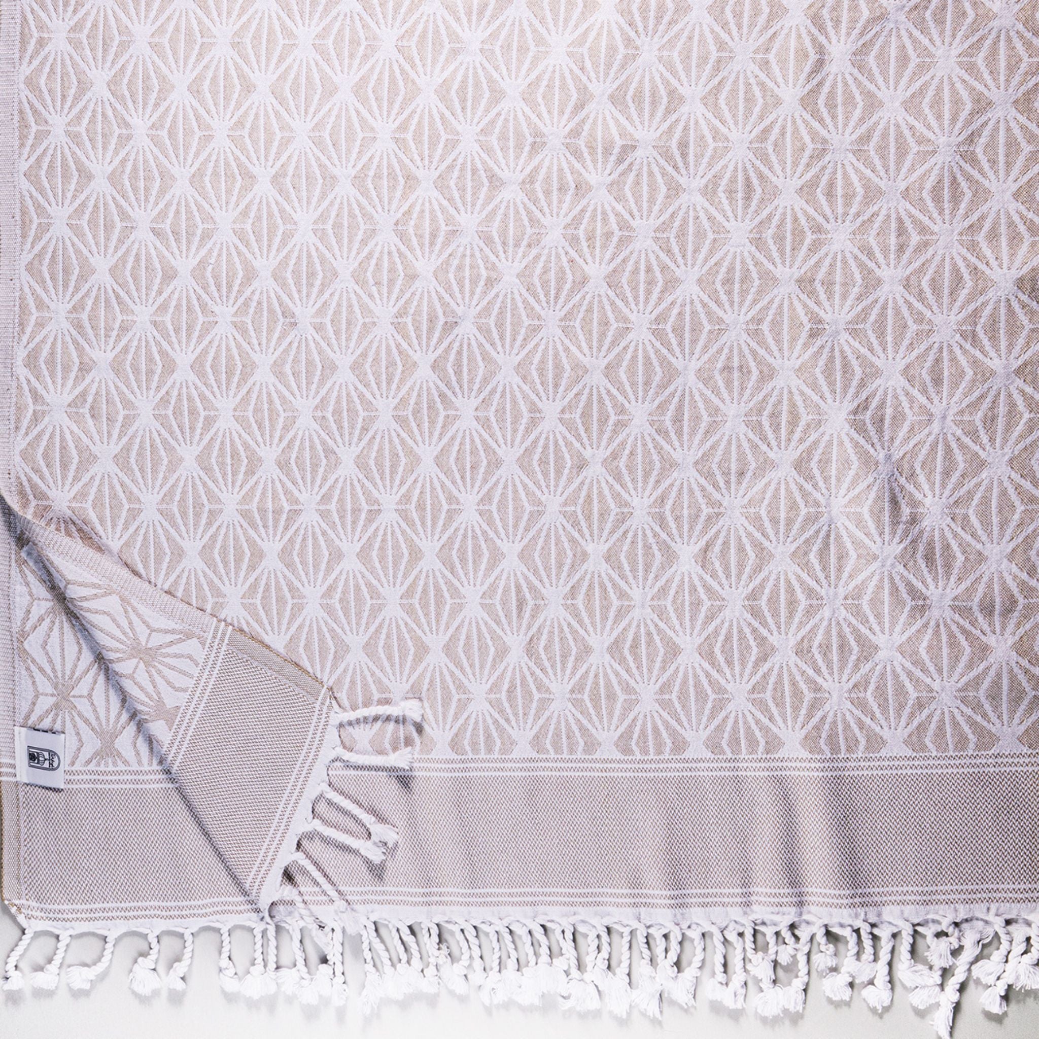 Octagonal Leaf Pestamel Towel - Turkish Bath & Home