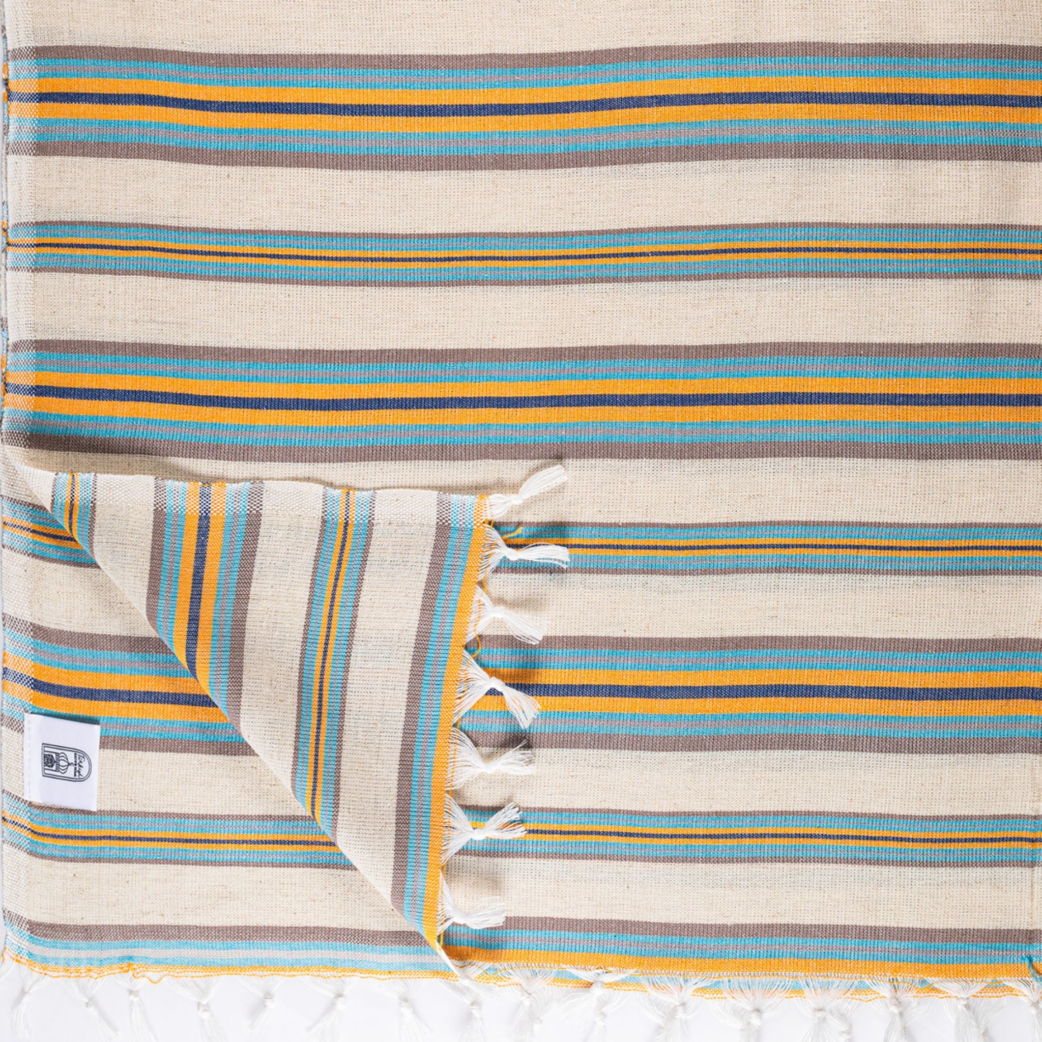 Striped Pestamel Linen Towel - Turkish Bath & Home