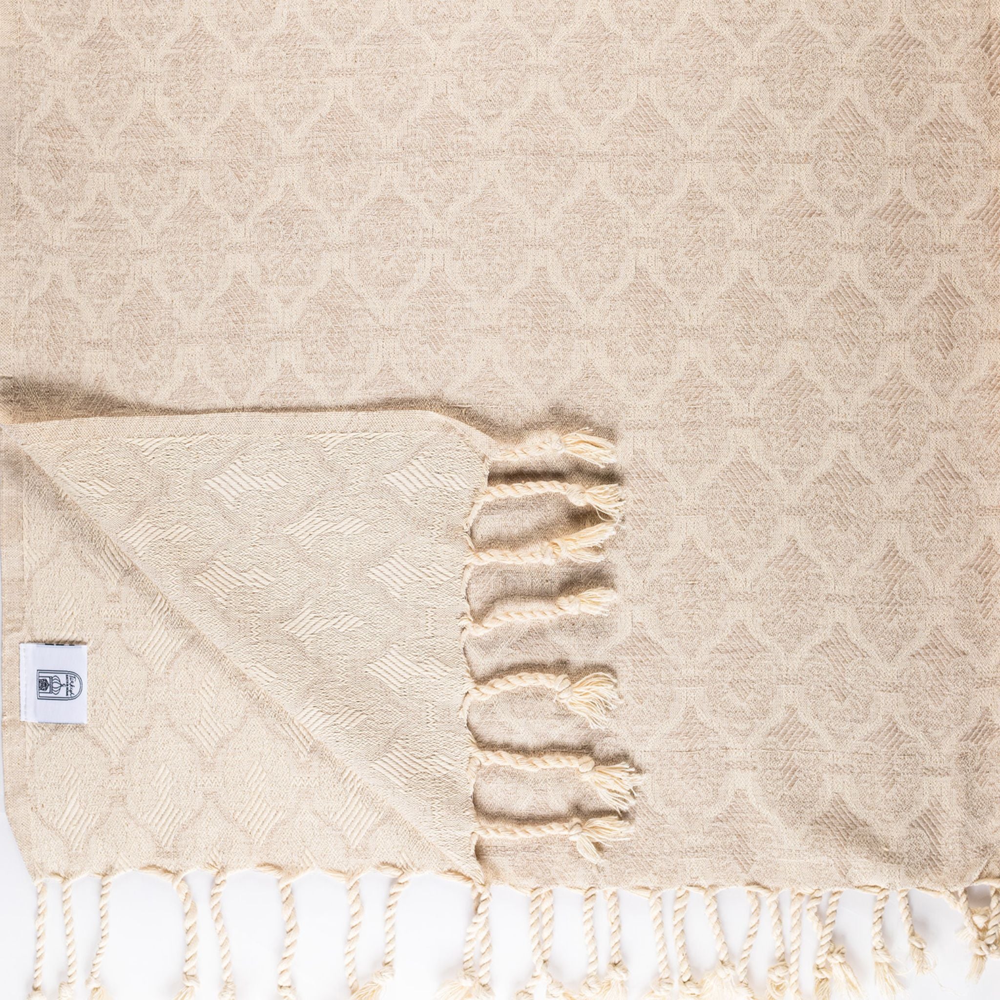 Octagonal Weave Linen Towel - Turkish Bath & Home