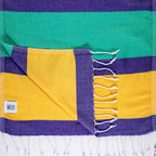Flat Weave Wide Stripe Pestamel Scarf - Turkish Bath & Home