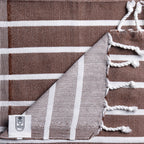 Turkish Bath & Home bold stripe lightweight hand towel with vibrant stripe pattern, soft and quick-drying for everyday use.